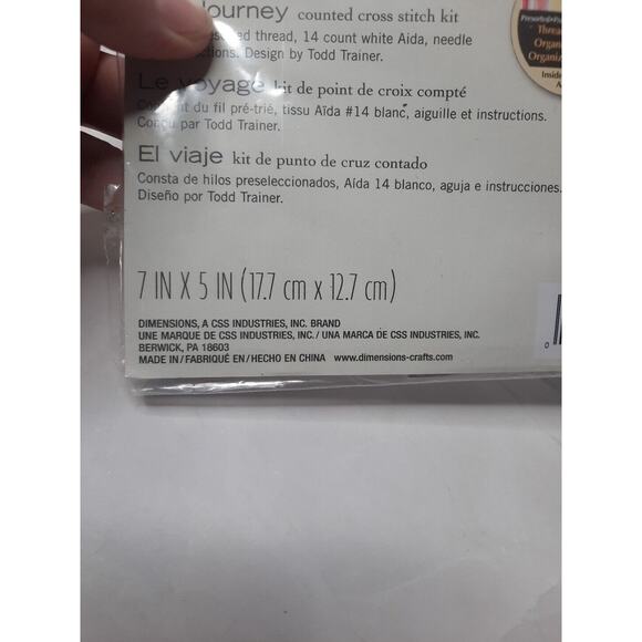 Dimensions Cross Stitch Kit - Blue and Orange - Picture 3 of 5